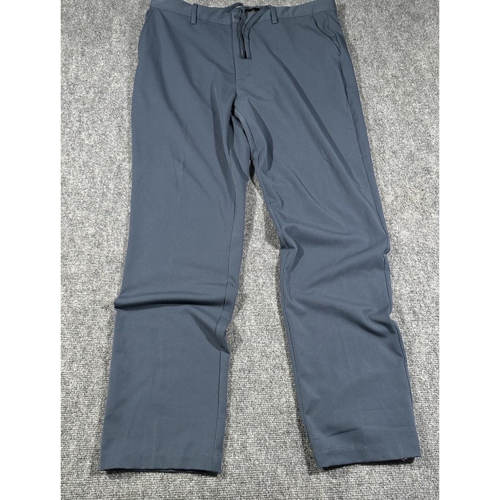Quince Mens Ultra-Stretch 24/7 Smart Chinos Navy Blue Pants 38x34 EUC